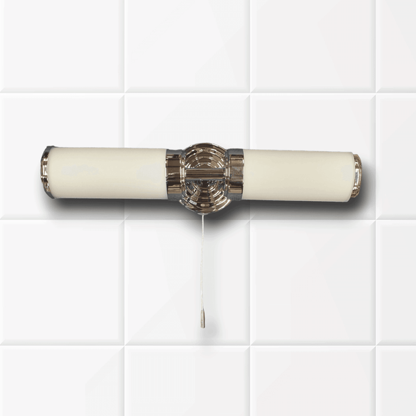 Century IP44 Double Wall Light in Polished Chrome