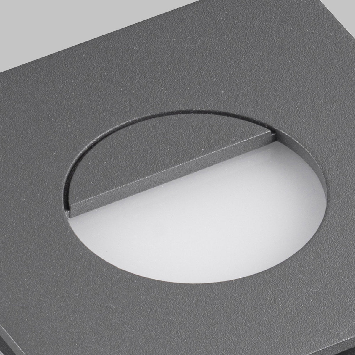 Aspen Square Eyelid Recessed LED IP65 Wall Light in Anthracite