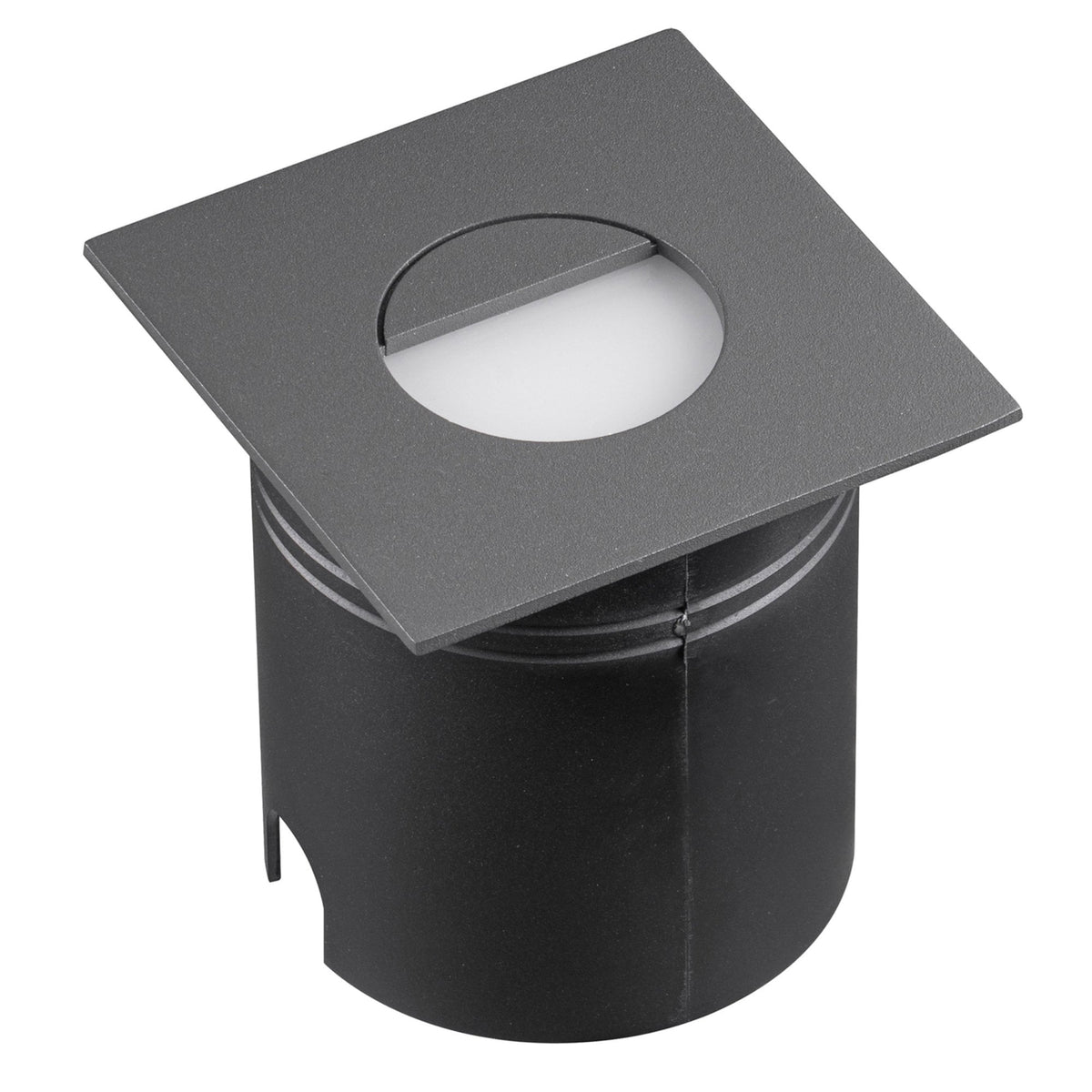 Aspen Square Eyelid Recessed LED IP65 Wall Light in Anthracite