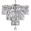 Empire 5 Light Chandelier In Polished Chrome & Clear Crystal