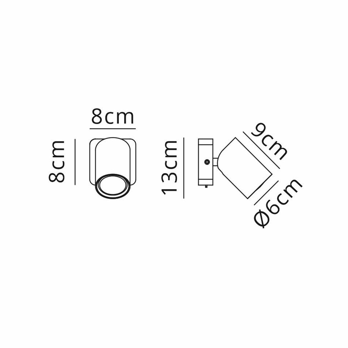 Sal Single Spotlight in Matt Black and Satin Gold