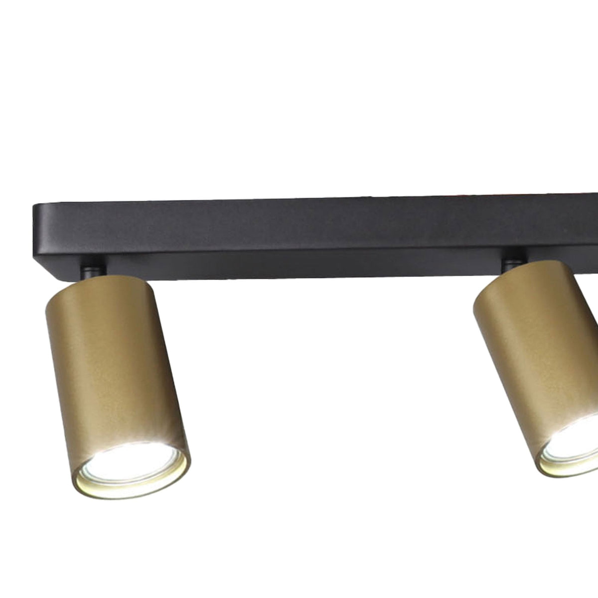 Sal Linear Three Light Bar Spotlight in Matt Black and Satin Gold
