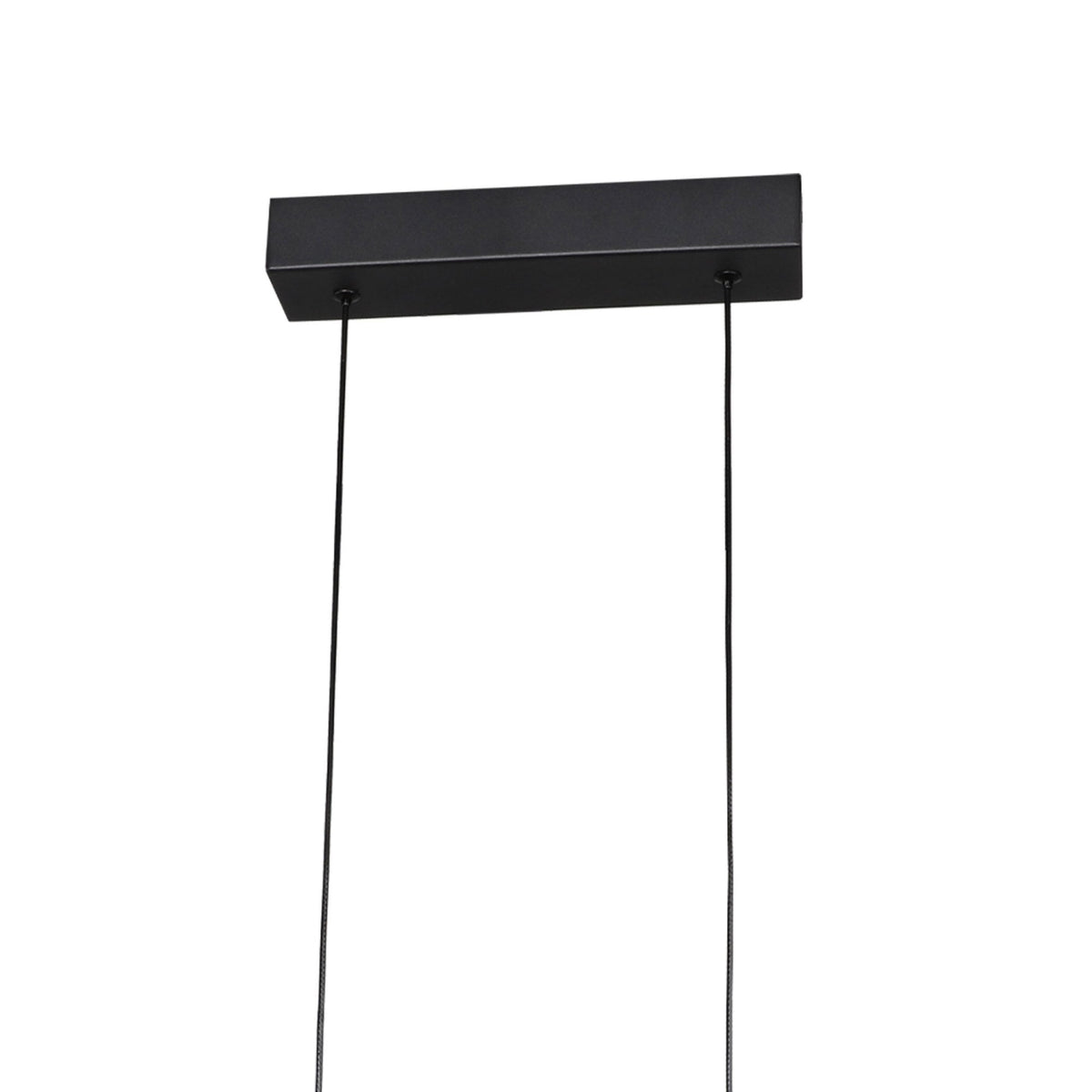 Sal Six Light Linear Pendant in Matt Black and Satin Gold