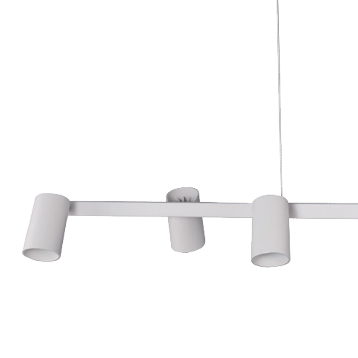 Sal Six Light Linear Pendant in Matt White
