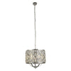 Bijou 5 Light Pendant In Polished Chrome With Clear Crystal Glass