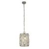 Bijou Single Pendant In Polished Chrome With Clear Crystal Glass