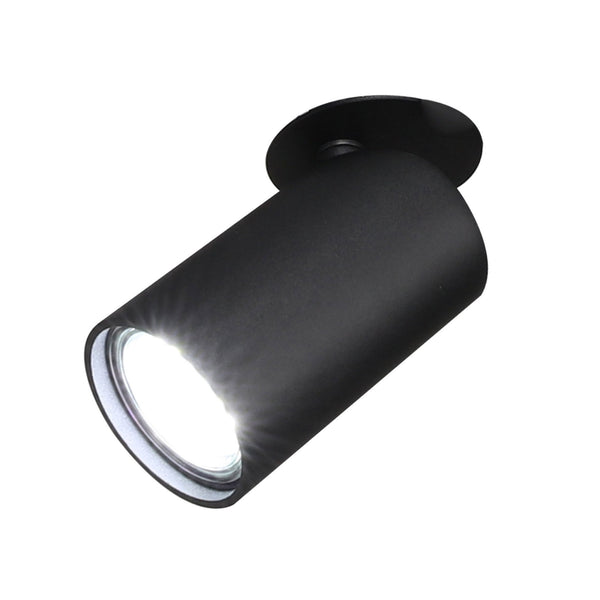 Sal Single Recessed Spotlight in Matt Black