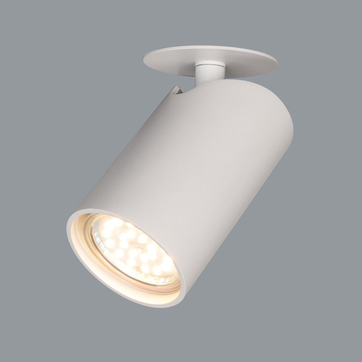 Sal Single Recessed Spotlight in Matt White