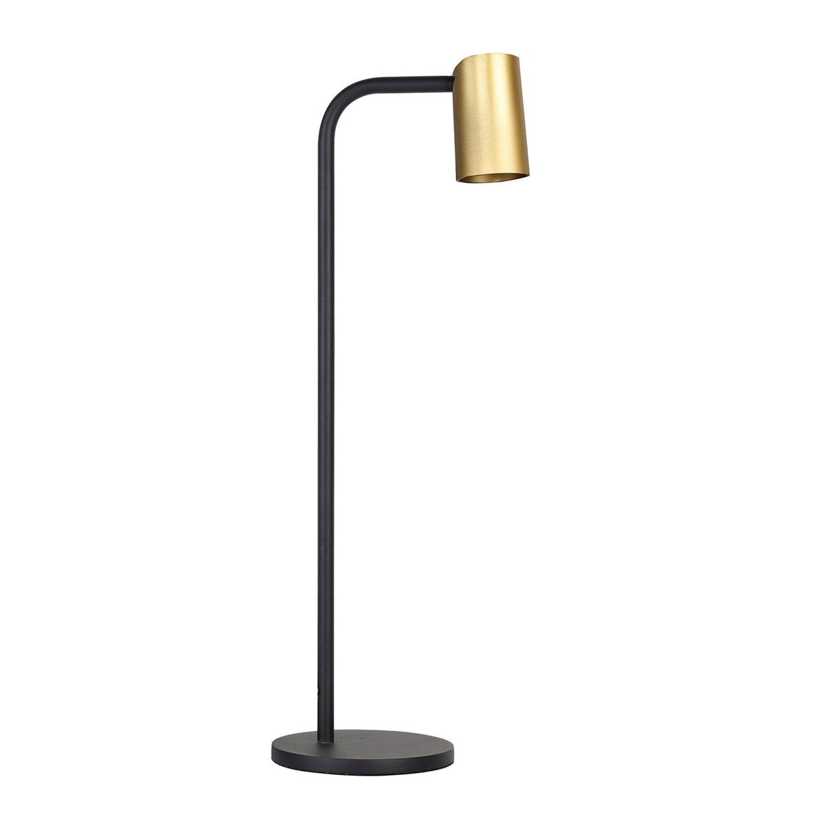 Sal 535mm Switched Table Lamp in Matt Black & Satin Gold