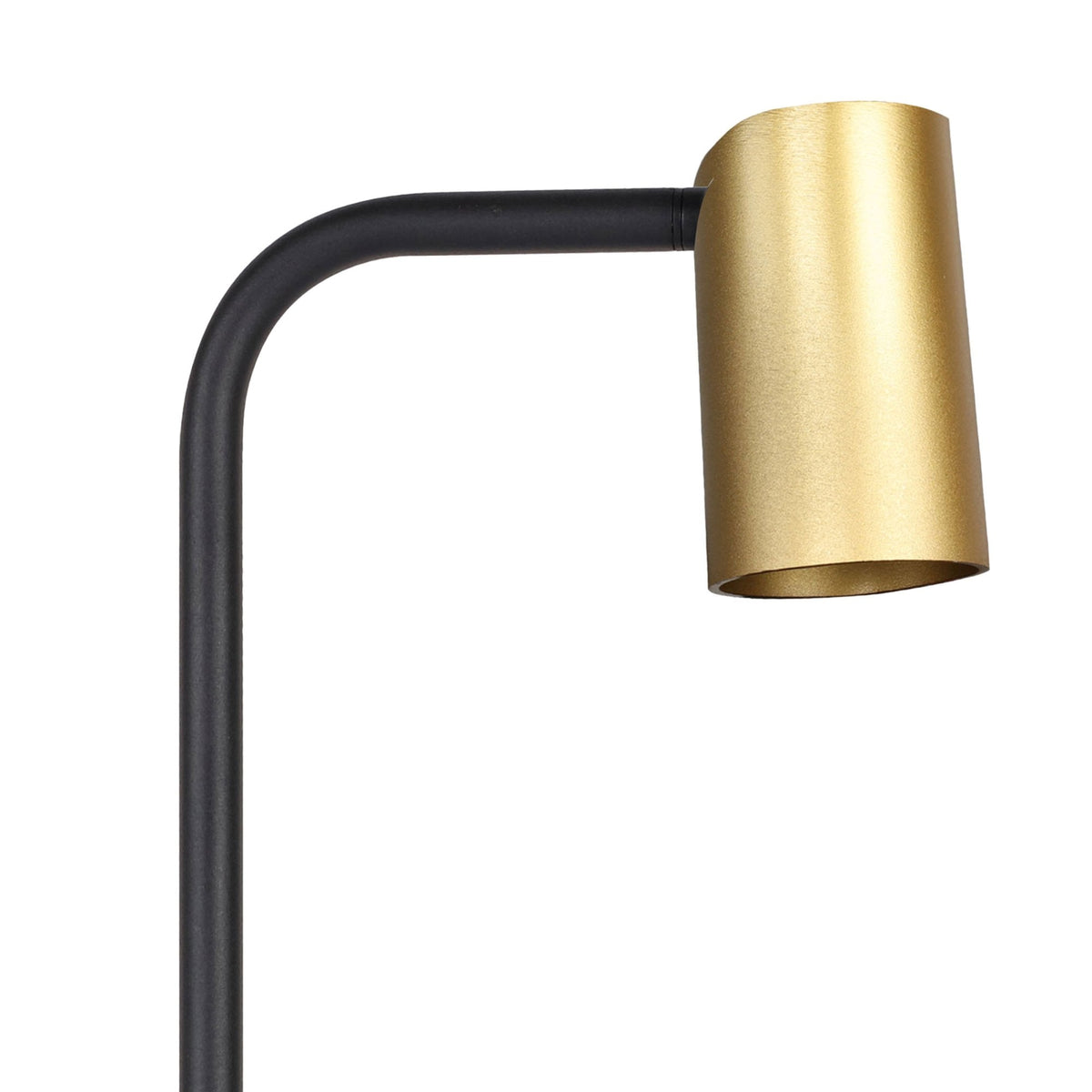 Sal 535mm Switched Table Lamp in Matt Black & Satin Gold