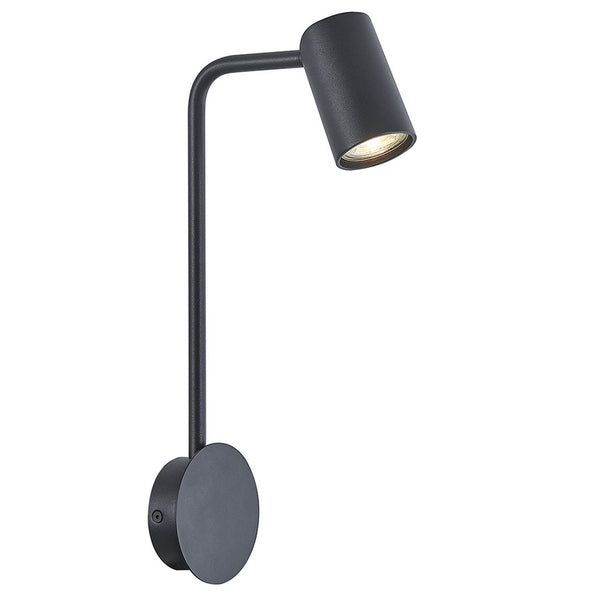 Sal Task Wall Spotlight in Matt Black