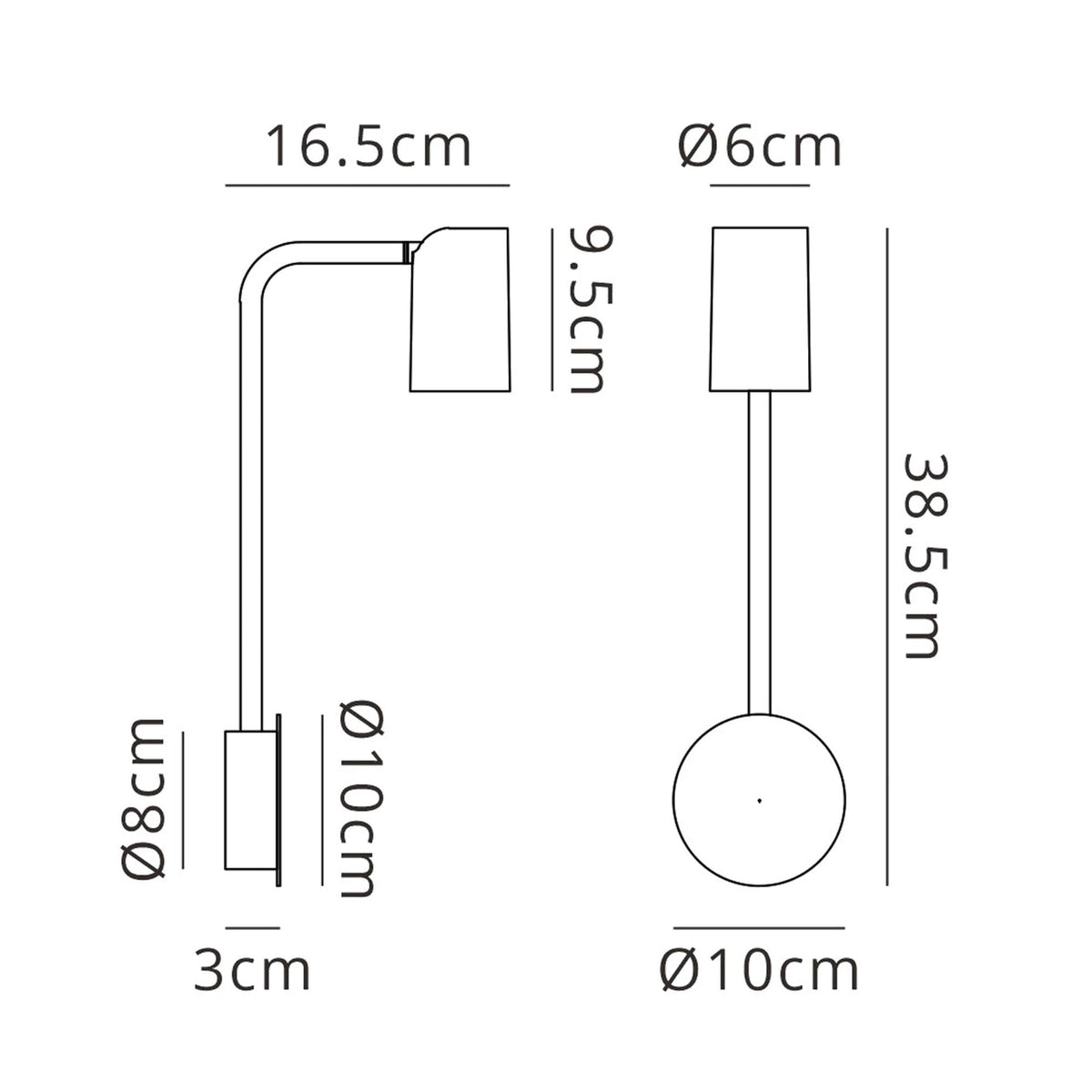 Sal Task Wall Spotlight in Matt White