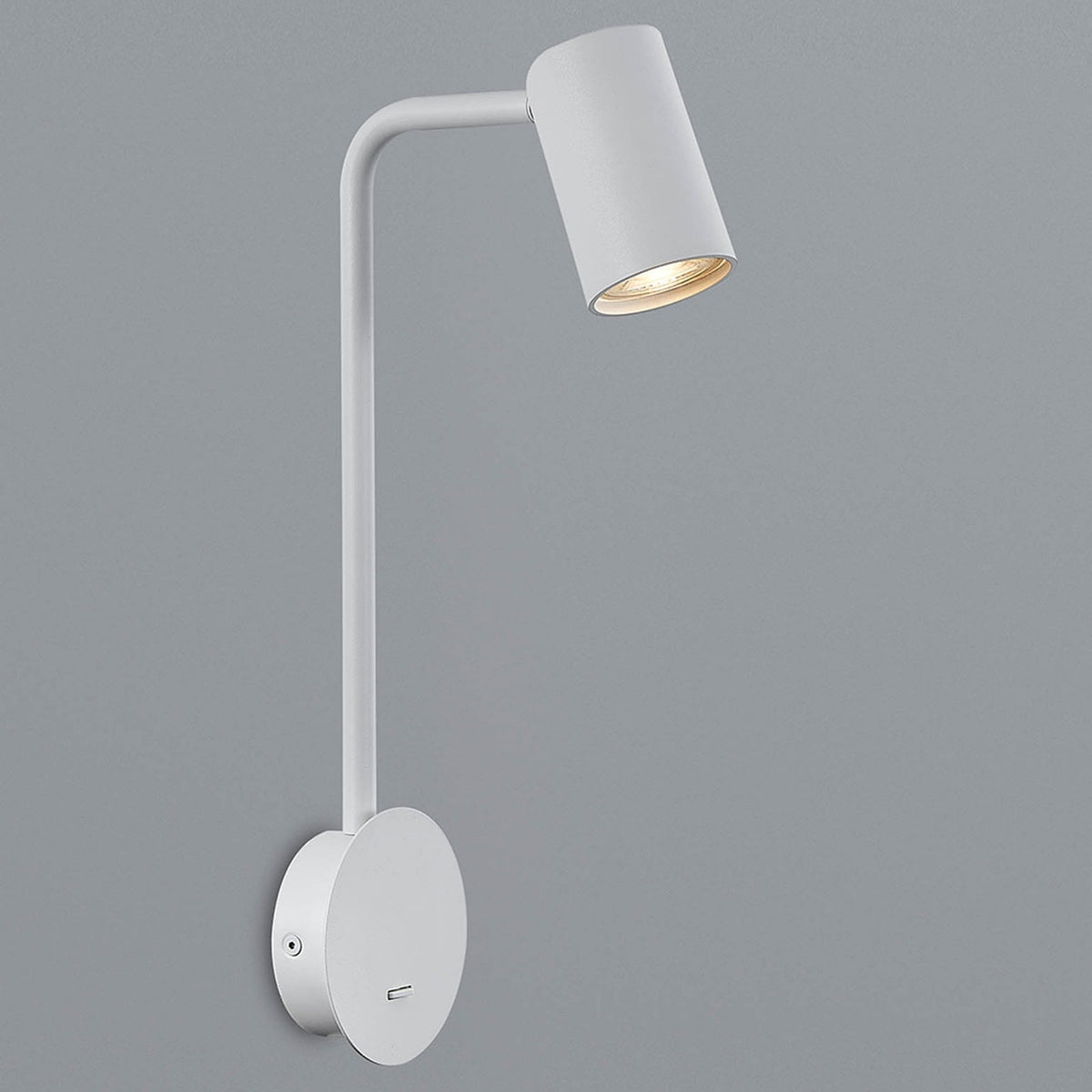 Sal Task Switched Wall Spotlight in Matt White