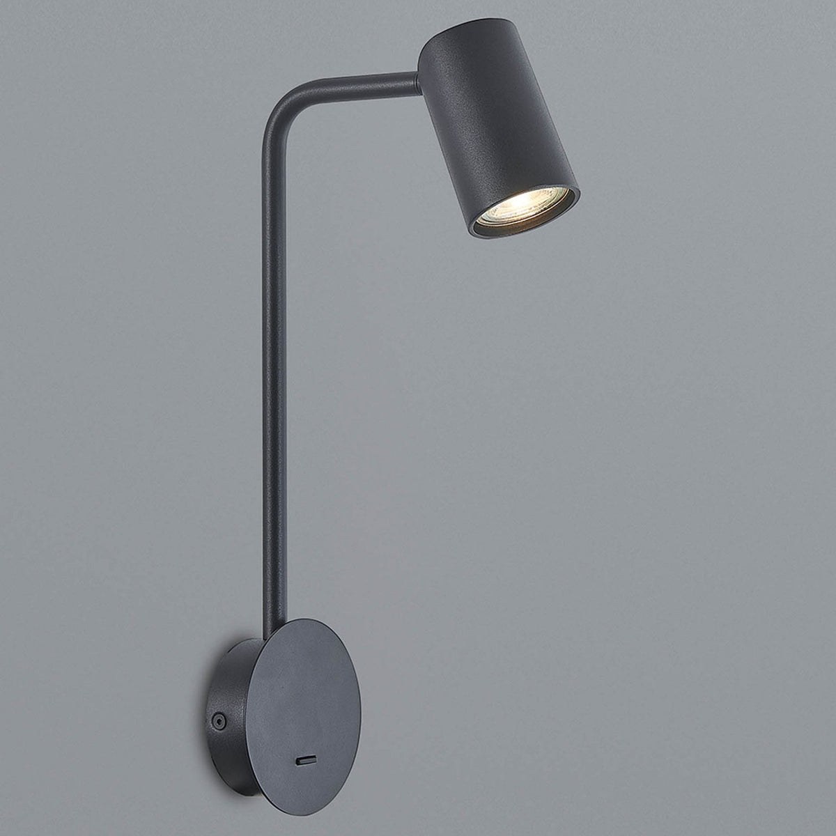 Sal Task Switched Wall Spotlight in Matt Black