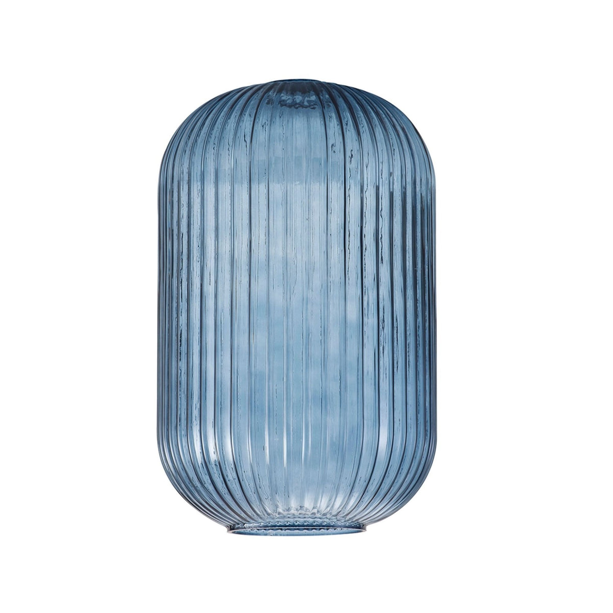 Replacement Cylinder 200mm Atherington Ribbed Shade in Petrol Blue