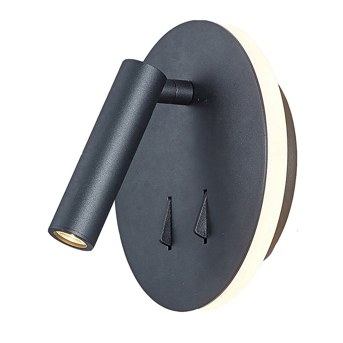 Cayman LED Wall Reading Bedside Light in Sand Black