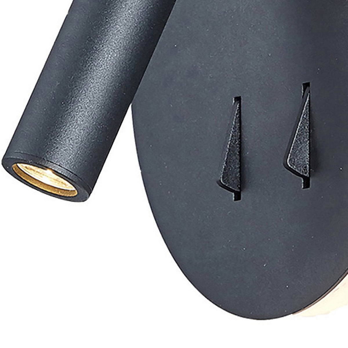 Cayman LED Wall Reading Bedside Light in Sand Black