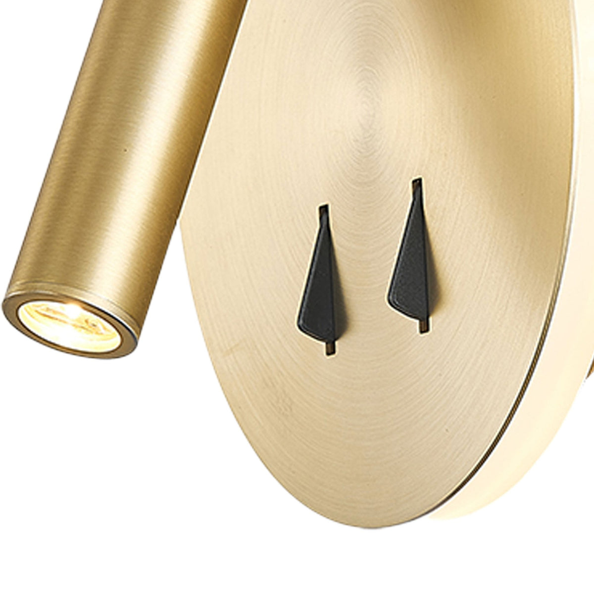 Cayman LED Wall Reading Bedside Light in Satin Gold