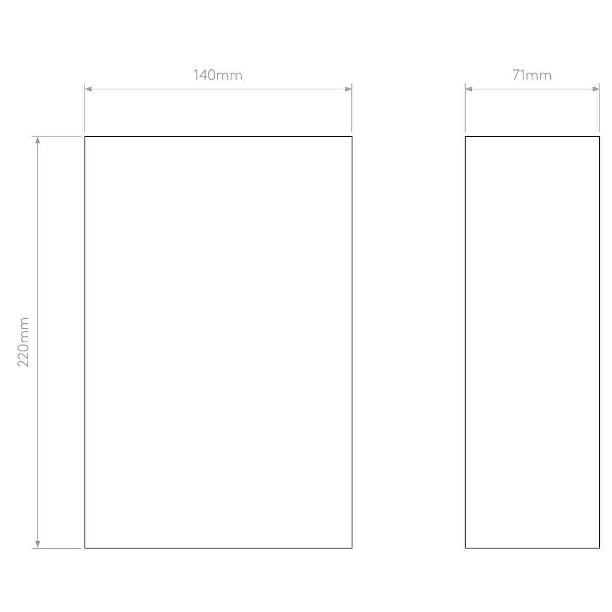 Serifos 220 White Plaster Wall Light