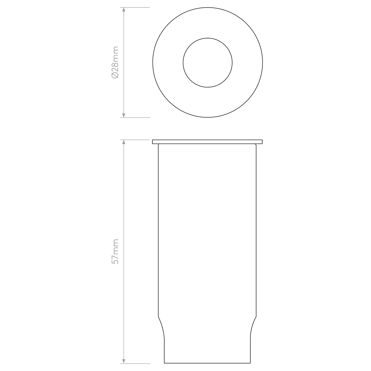 Terra 28 LED Round IP65 Steel Floor or Wall Light