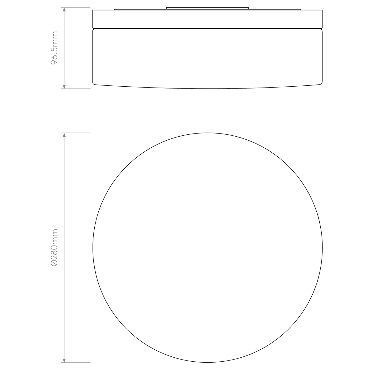 Sabina 280 IP44 Bathroom Ceiling Light