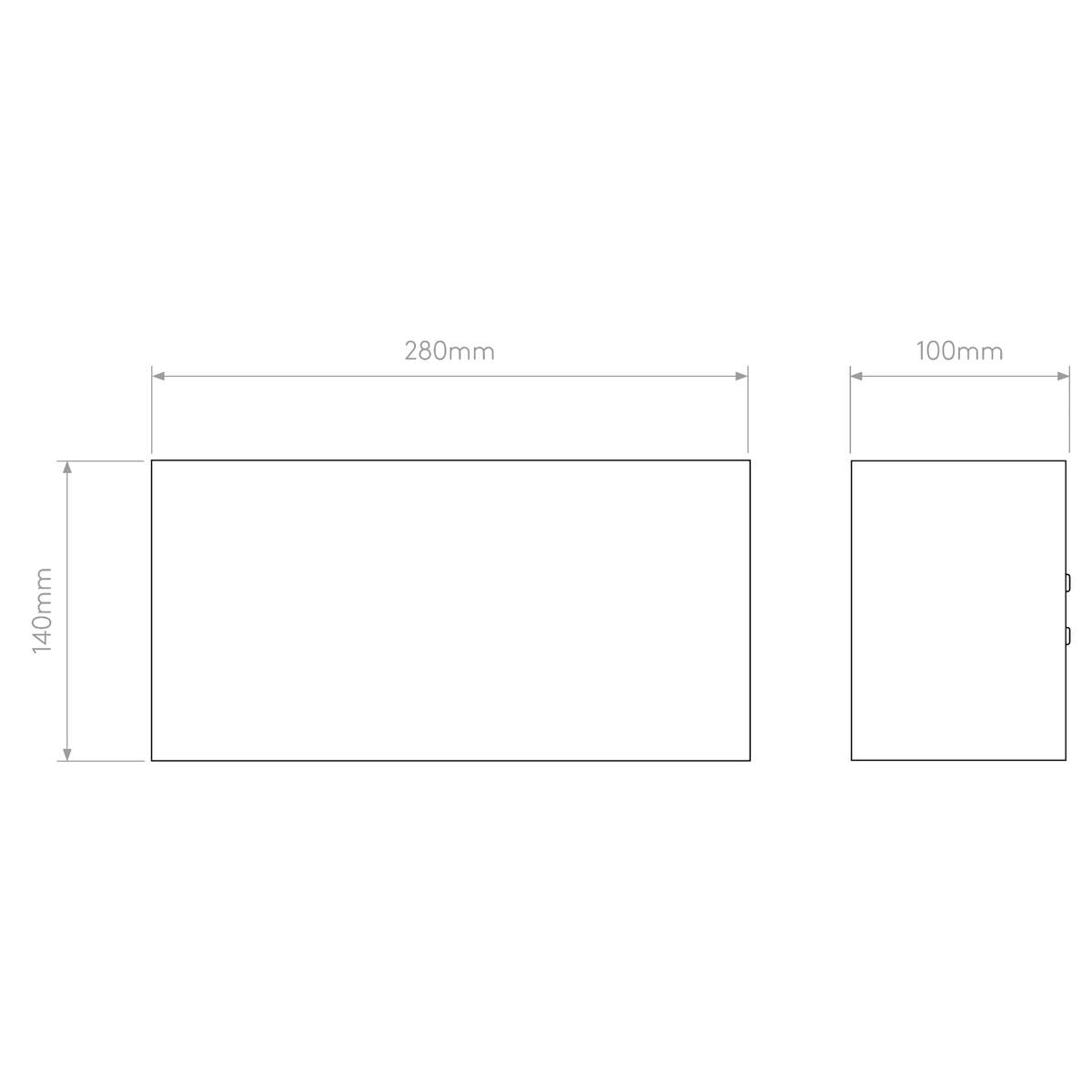 Velo 280 Plaster Wall Light