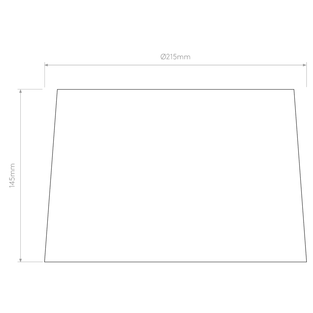 Tapered Round 215 Shade in White