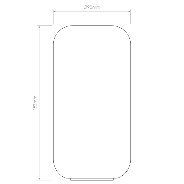 Tacoma Reed White Opal Glass