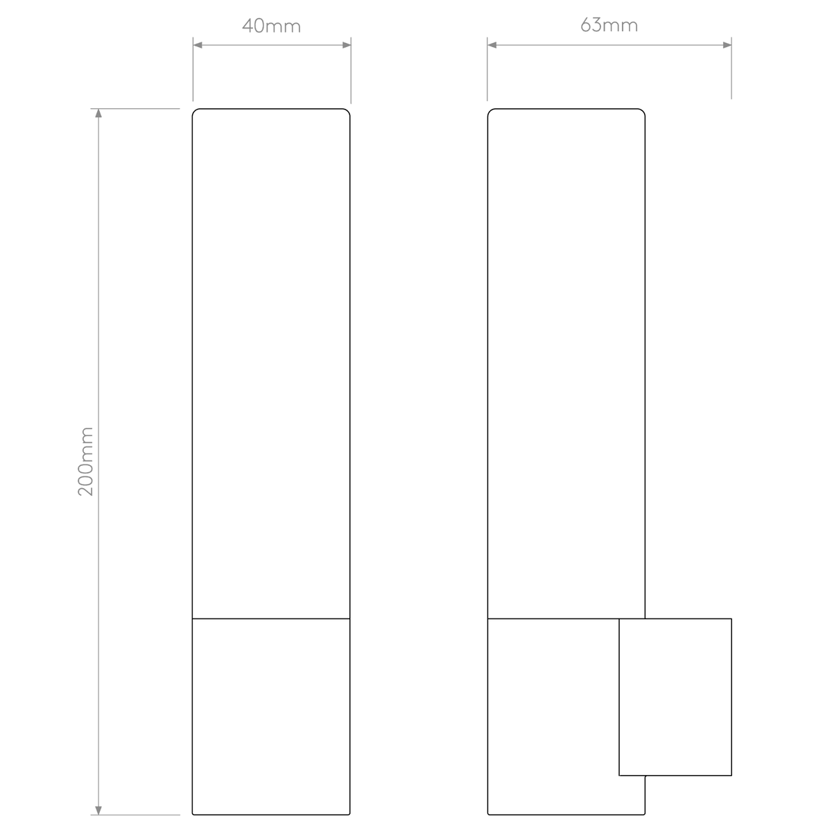 Bari IP44 Bathroom Wall Light in Matt Black