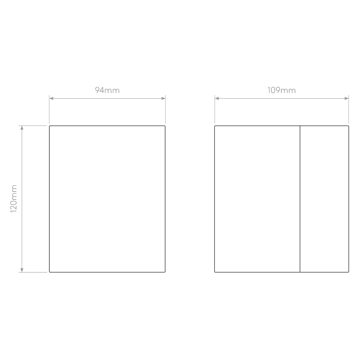 Dunbar 120 LED Down Exterior Wall Light in Concrete