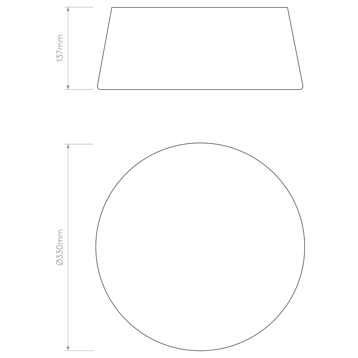 Fife 330mm Ceiling Light with Putty Fabric Shade