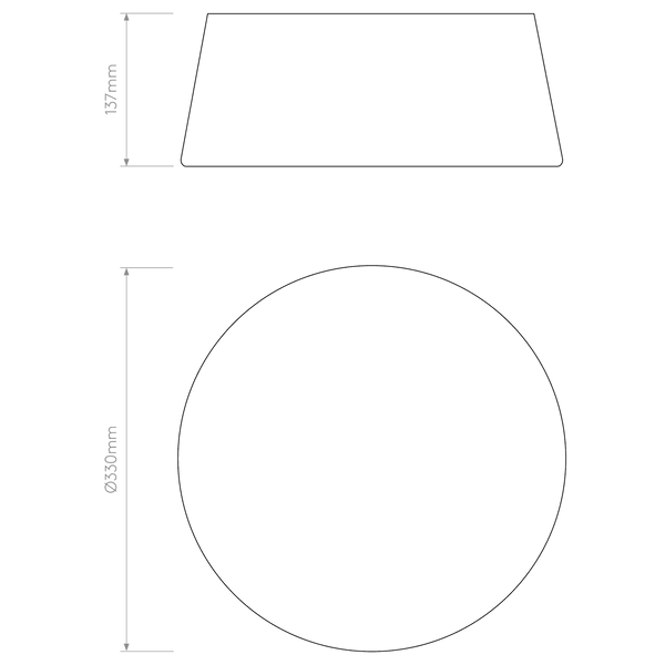 Fife 330mm Ceiling Light with Putty Fabric Shade