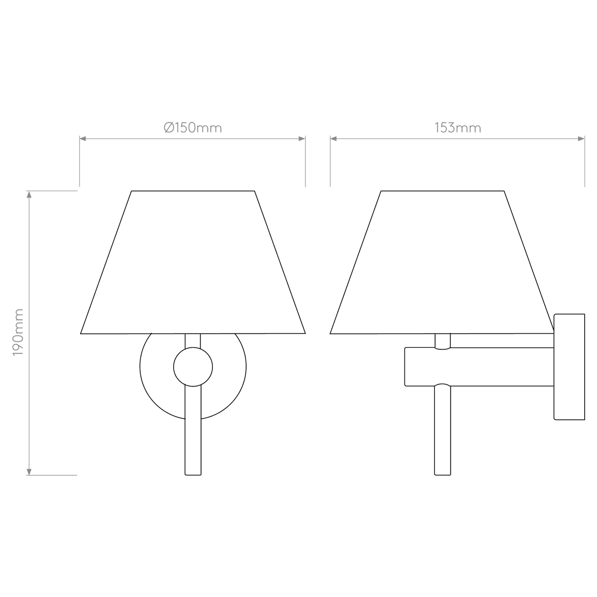 Roma IP44 Bathroom Wall Light Polished Chrome