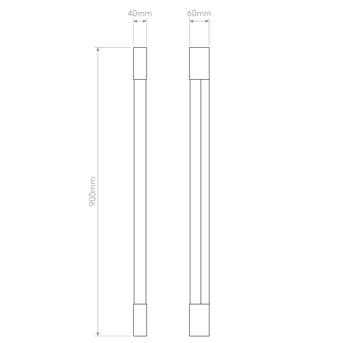 Palermo 900 LED IP44 Bathroom Wall Light in Chrome