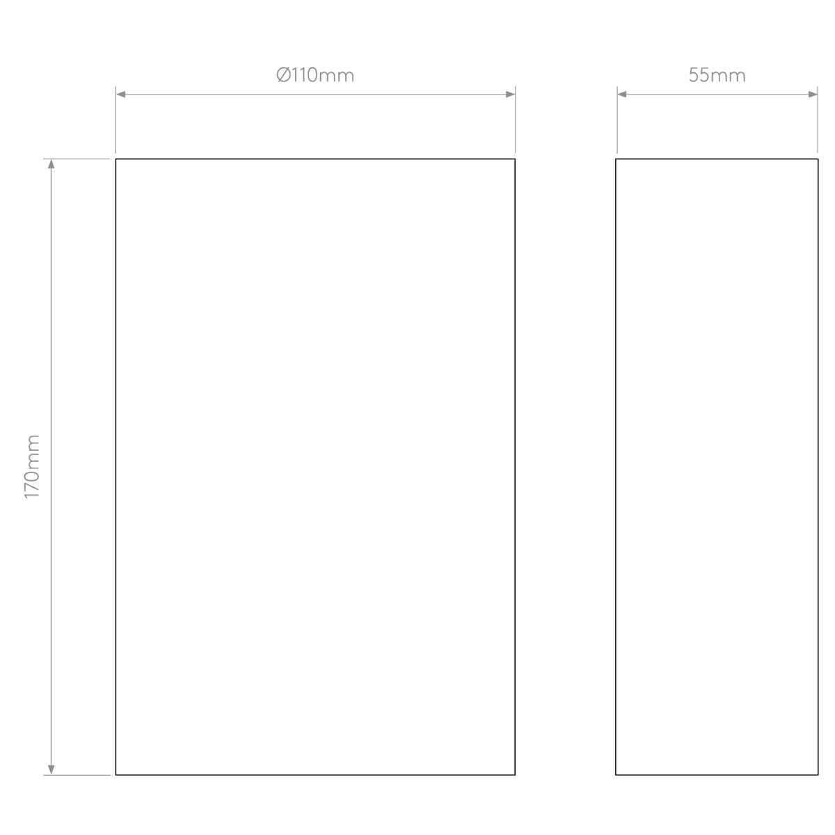 Serifos 170 LED White Plaster Wall Light