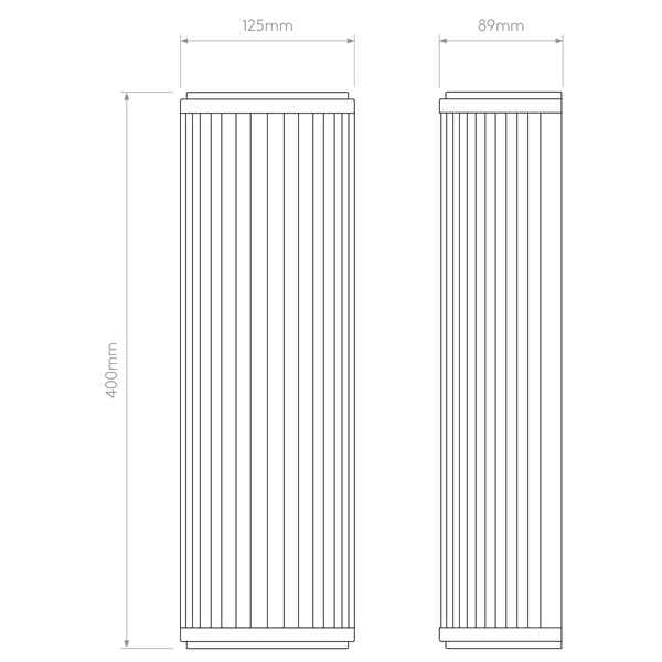 Versailles 400 IP44 Phase Dimmable Wall Light in Bronze