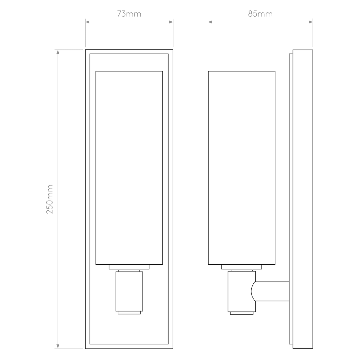 Verona Bathroom IP44 Wall Light in Polished Chrome