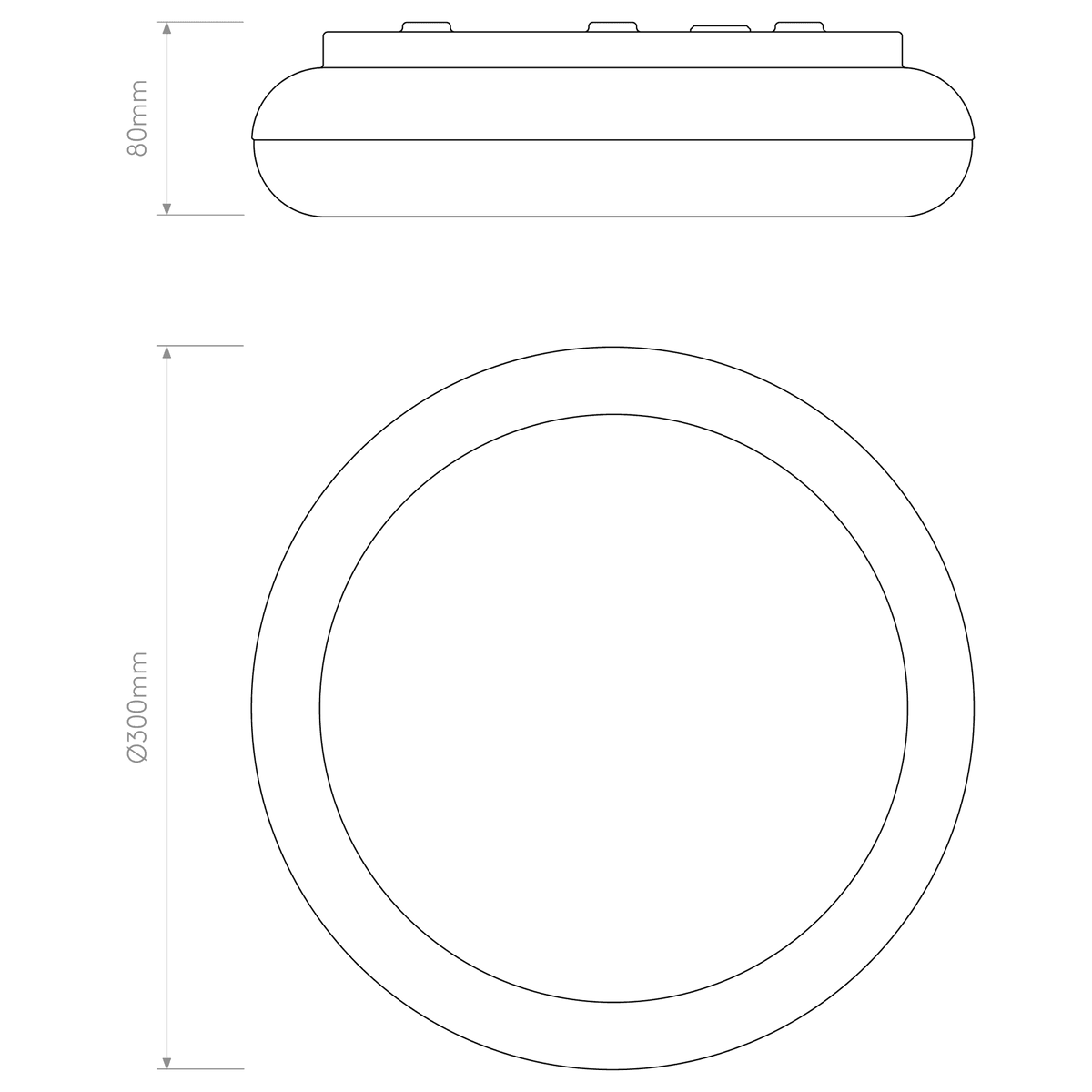 Altea IP44 Chrome Bathroom Ceiling Light