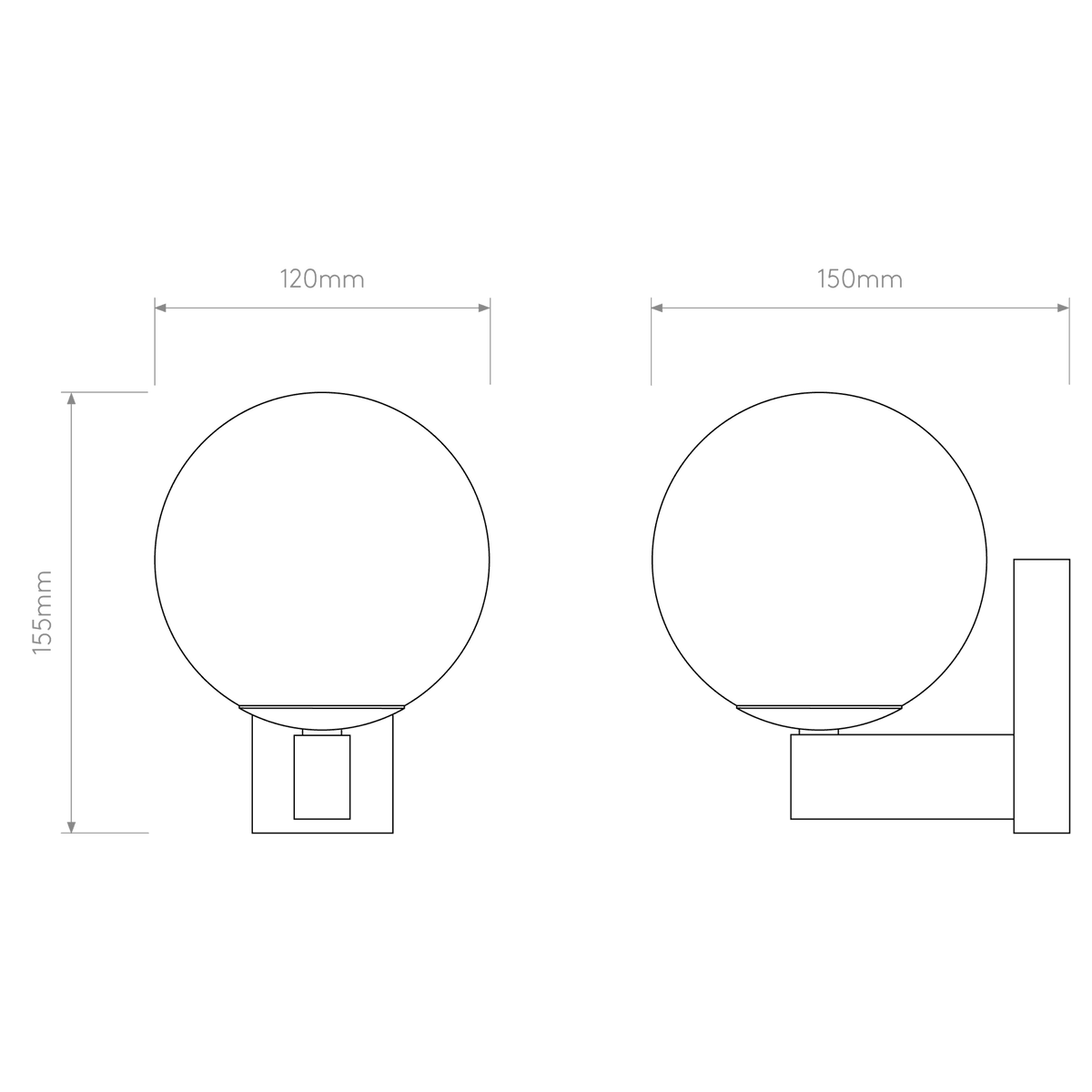 Sagara IP44 Bathroom Wall Light in Chrome