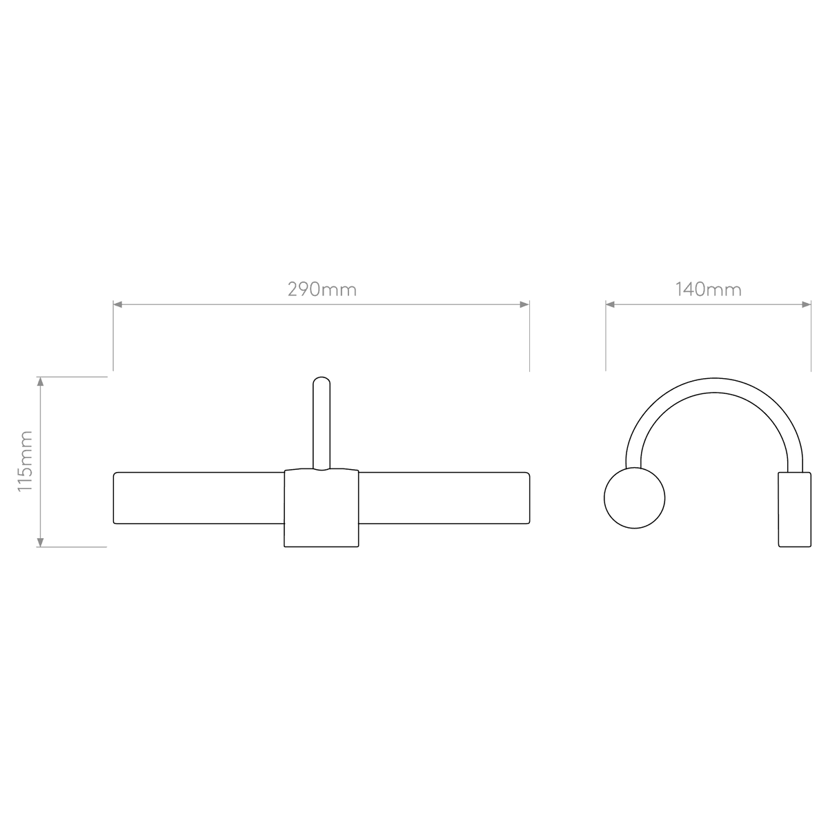 Dayton IP44 Bathroom Mirror Light Finished in Polished Chrome