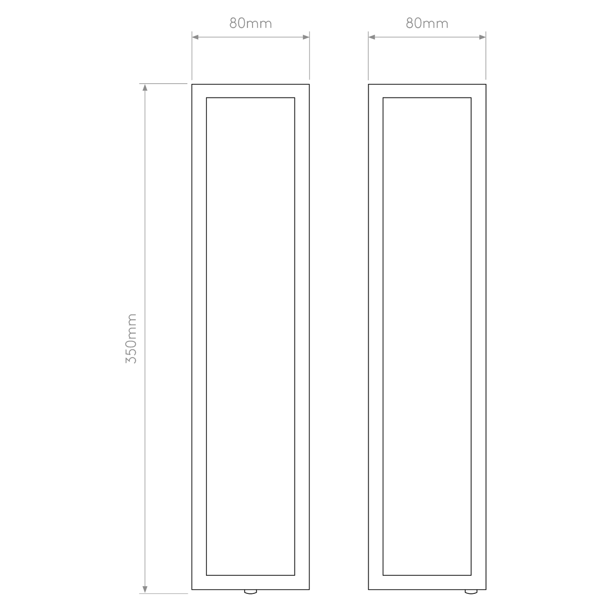 Salerno E14 IP44 Exterior Wall Light in Textured Black