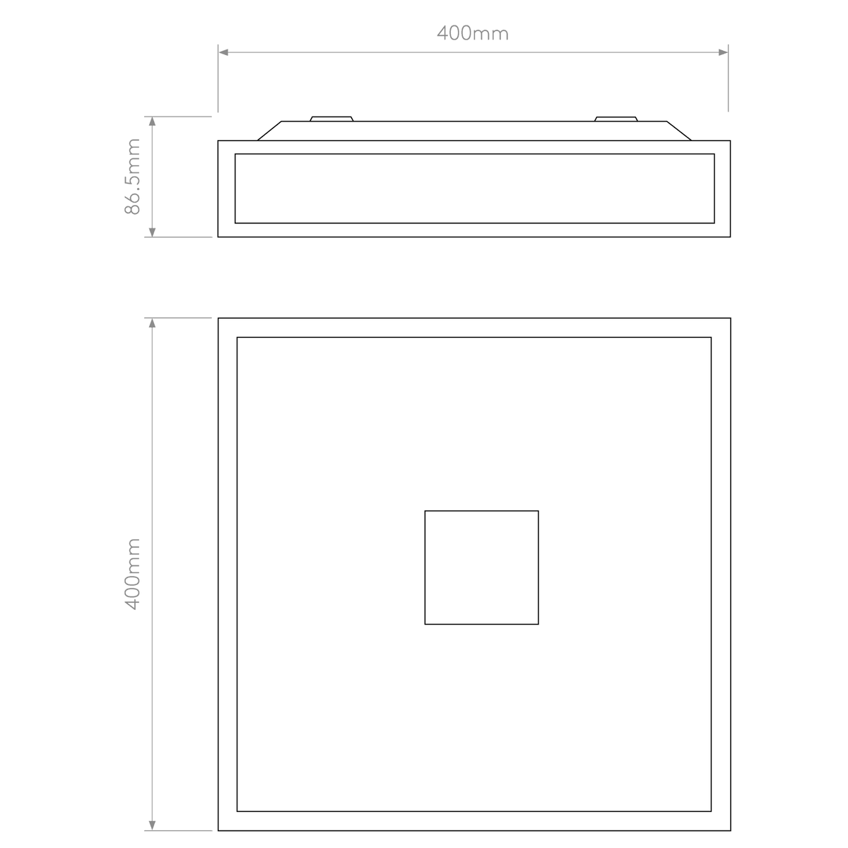 Mashiko 400 IP44 Ceiling Light in Bronze
