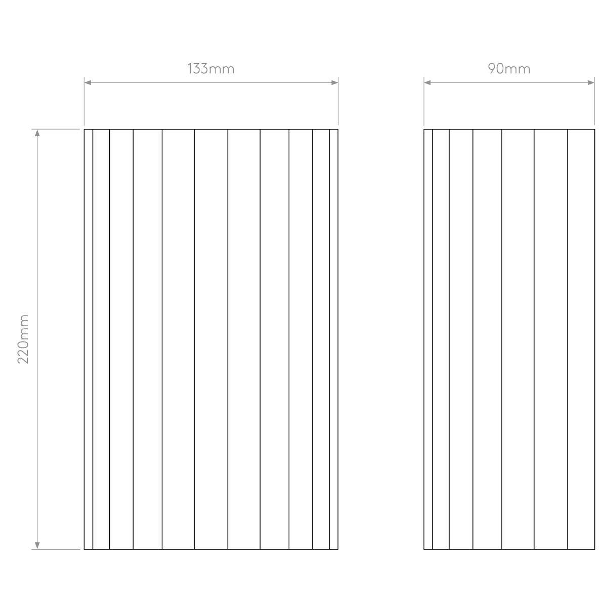 Kymi 220 Wall Light Finished in White Plaster