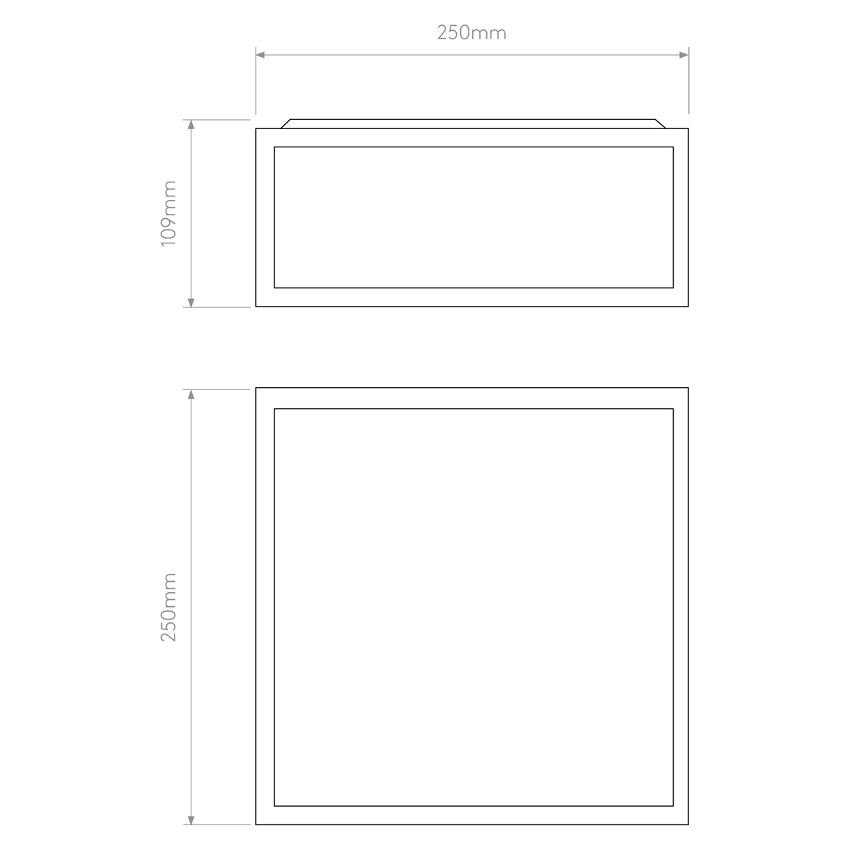 Bronte Ceiling Light in Black with Clear Glass