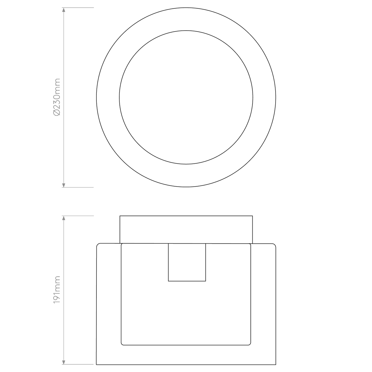 Arezzo IP44 Glass Bathroom Ceiling Light