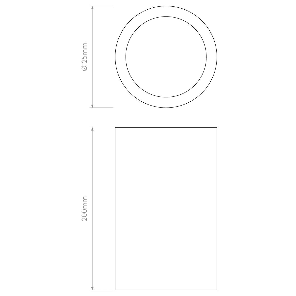 Osca 200 Round Surface Mounted Ceiling Downlight
