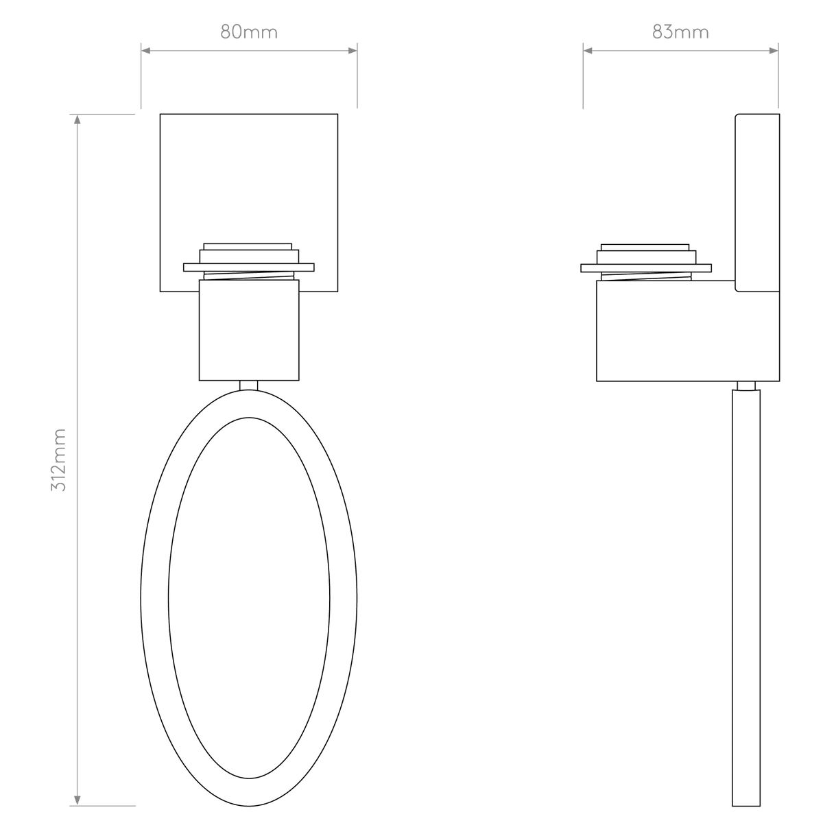 Lima Bronze Wall Light