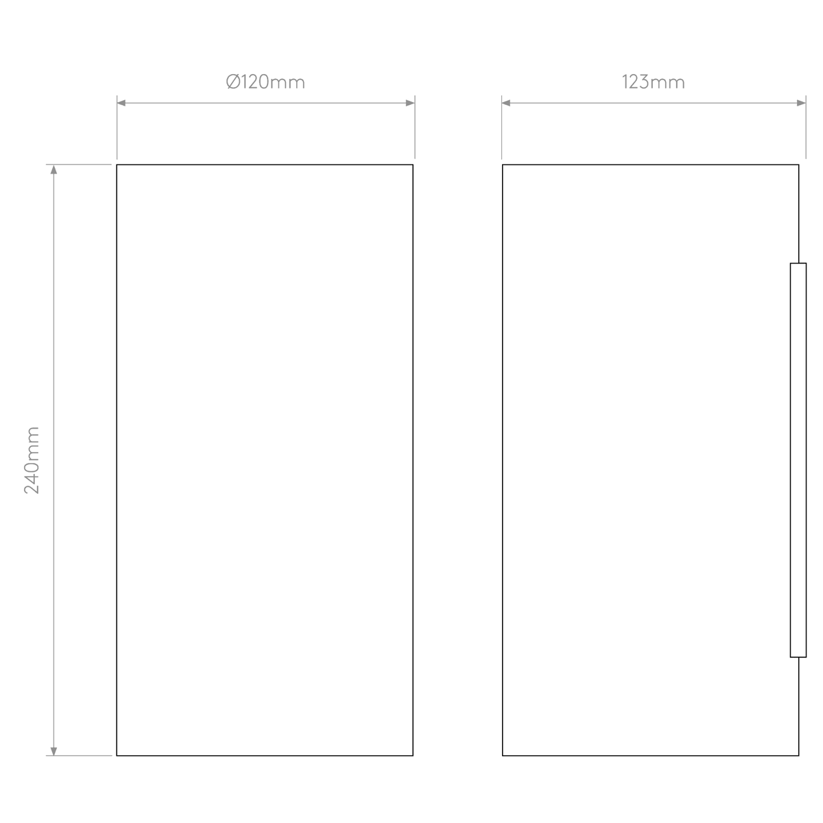 Yuma 240 LED Dimmable Wall Light in Bronze