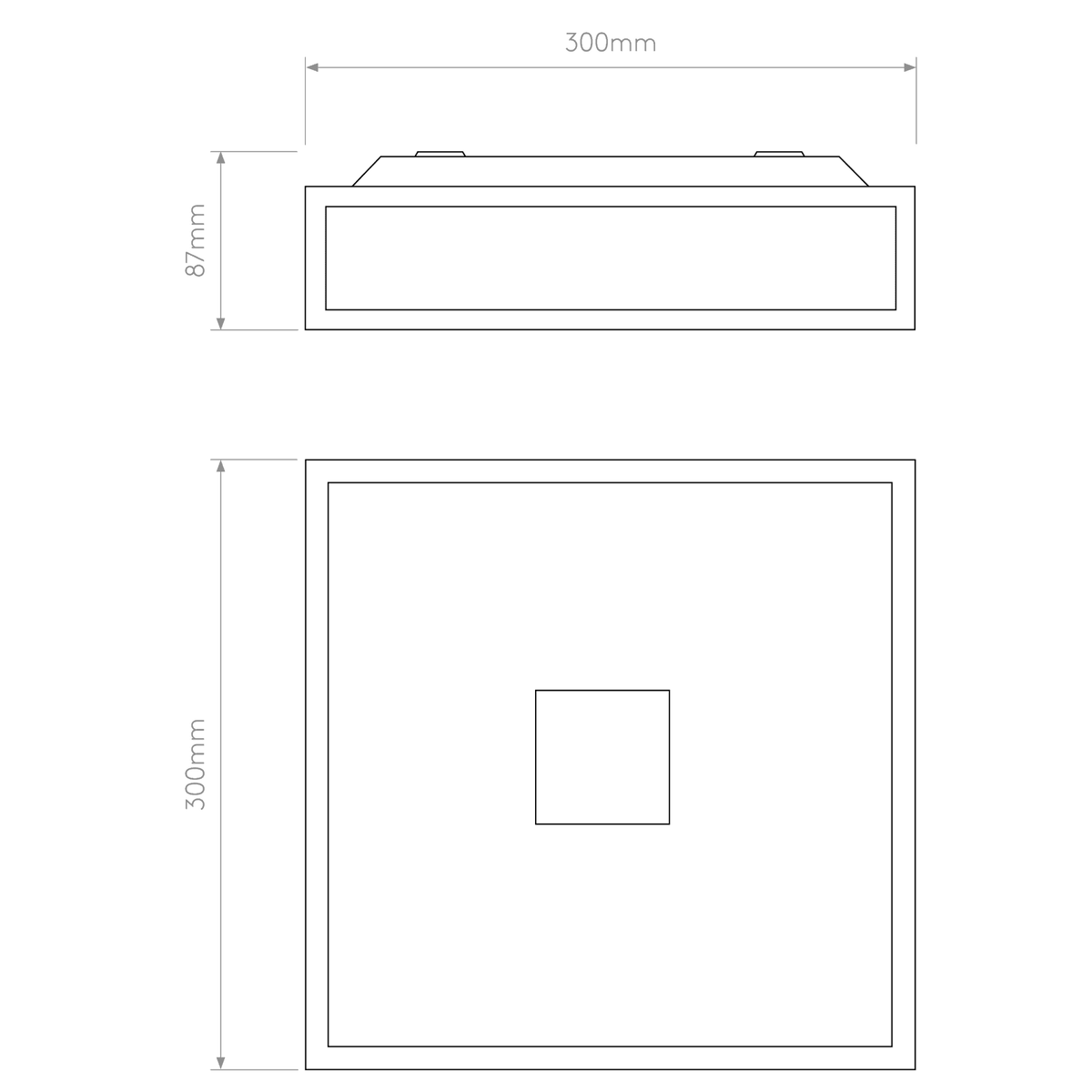 Mashiko Classic 300 Ceiling Light IP44 in Bronze