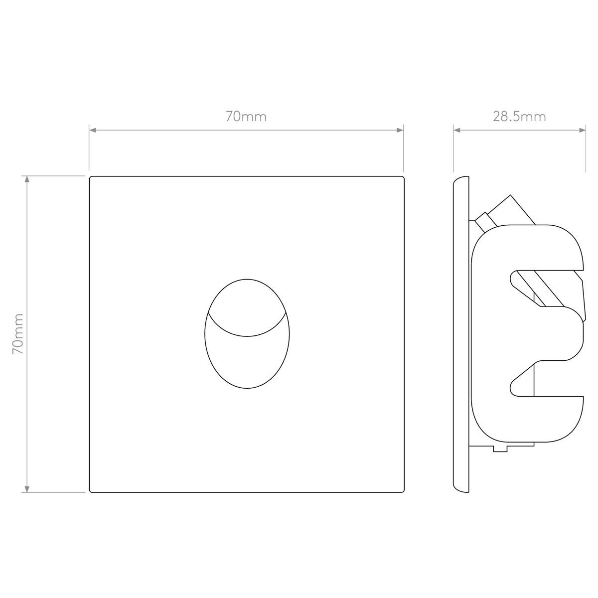 Tango Stainless Steel IP65 LED Wall Light or Plinth Light